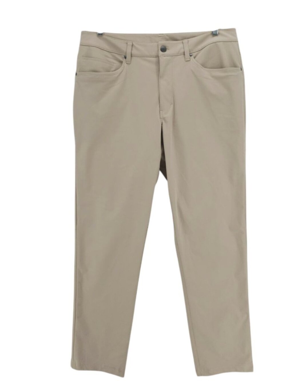 LULULEMON  Men's Beige  ABC Pants Classic Fit Warpstreme Stretch EUC Size 34